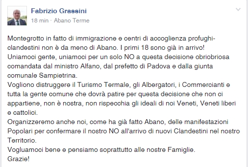 ABANO DICE NO, ALTRI SENTENZIANO DALL’ALTARE DEL LIVORE POLITICALLY-CORRECT - www.irog.it